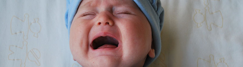 Crying baby.