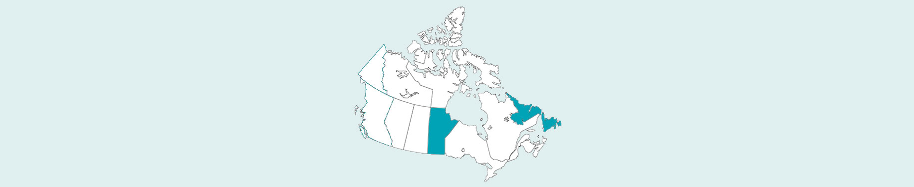 Map of Canada.